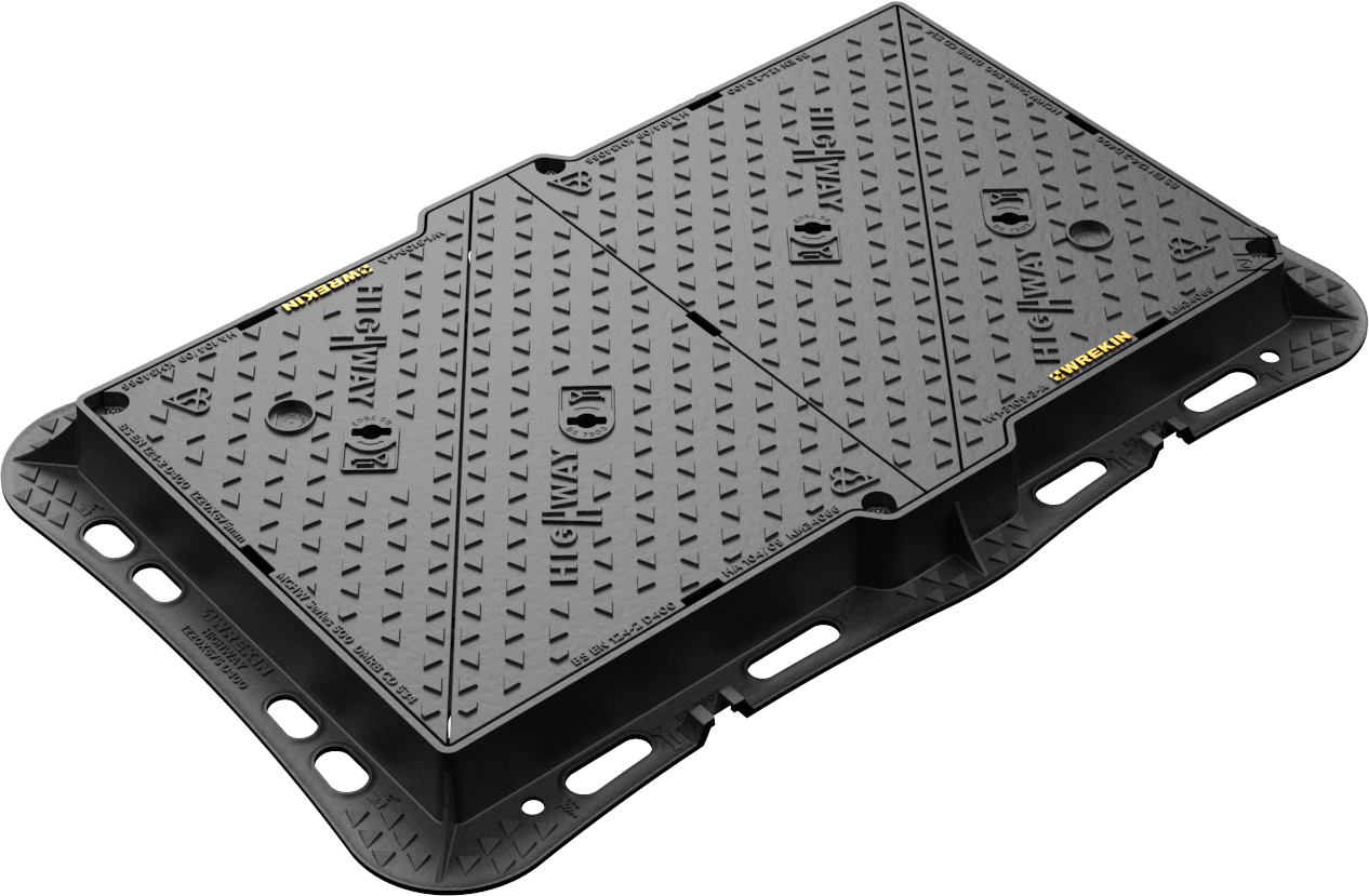 D400 Ductile iron Manhole cover 1,220 mm x 675 mm DMT0D4